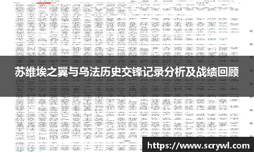 苏维埃之翼与乌法历史交锋记录分析及战绩回顾